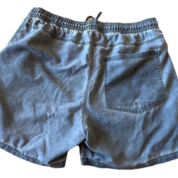 Mens Kahuna Shorts XL.cotton On.Gray-Slate Stone/Drawstring Black Faded Swim Gym - Picture 3 of 10